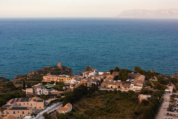 Top View of Scopello, little town in Sicily