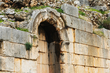 Ancient theater archway. Finike, Turkey