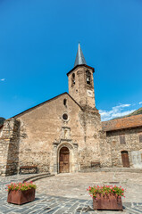 Fototapeta premium The town of Isil belongs to the municipal entity of Isil y Alos, integrated in the municipal term of Alto Aneu, in the region of Pallars Sobira, Catalonia, Spain.