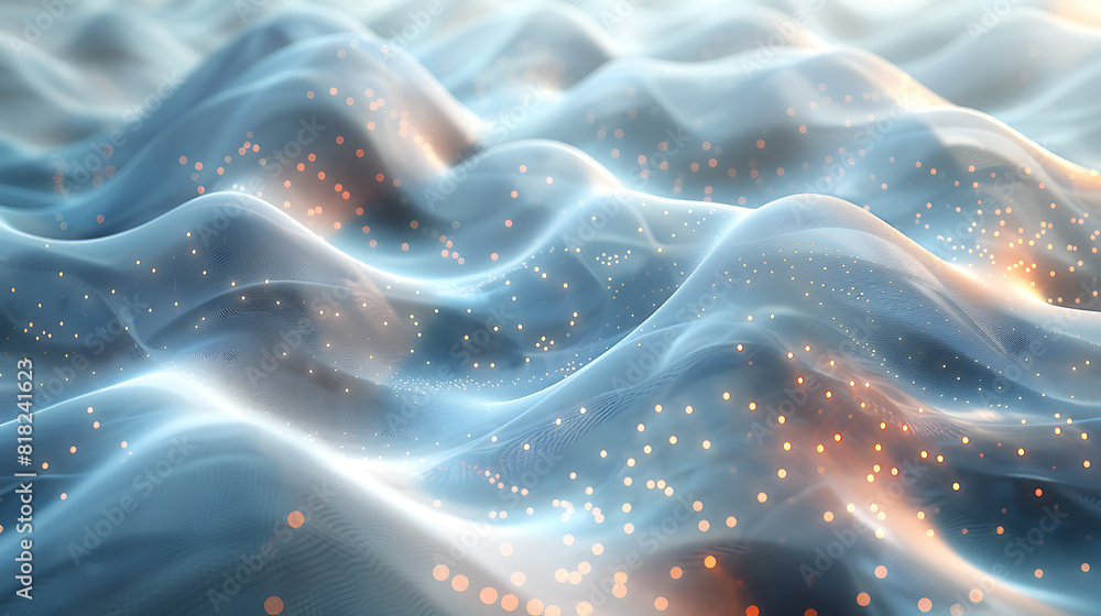 Poster innovative quantum computing concepts unfold on a futuristic canvas