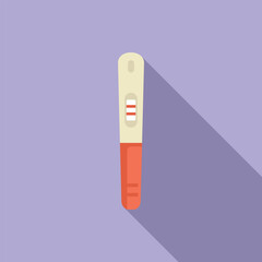 Happy news of pregnancy test with two lines vector illustration in flat design. Symbolizing the joyful anticipation of new life and parenthood for expecting mothers