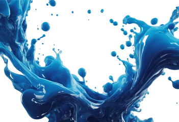 splash liquid water texture great blue realistic churning abstract blue ink
