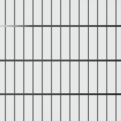 Set of realistic prison metal bars isolated on transparent background. Iron jail cage. Prison fence jail. Template design for criminal or sentence. Vector illustration, eps 10