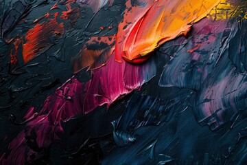 abstract oil paint texture on canvas, background - generative ai