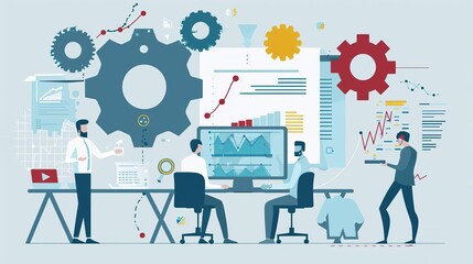 risk management process illustration identifying and mitigating potential threats