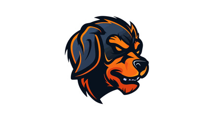 hound esport logo design inspiration . sporty dog head logo design template