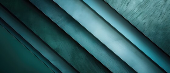 Obraz premium contrast forest green aqua charcoal color stripes geometrical background