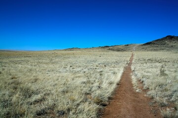 Trail Leading To A Volcano