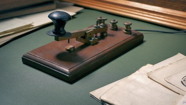 Morse Code Tapper On Desk