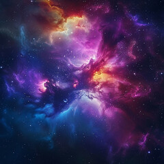 Exploring the Colorful Cosmos Delving into Space -Galaxies - Clouds and Nebulas