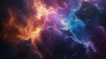 Exploring the Colorful Cosmos Delving into Space -Galaxies - Clouds and Nebulas