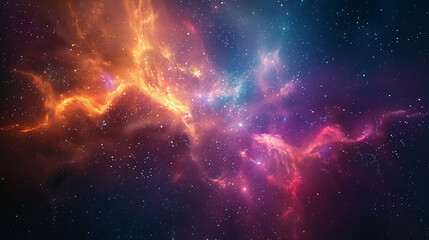 Exploring the Colorful Cosmos Delving into Space -Galaxies - Clouds and Nebulas
