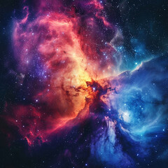 Exploring the Colorful Cosmos Delving into Space -Galaxies - Clouds and Nebulas