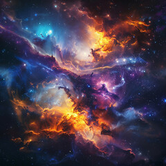 Exploring the Colorful Cosmos Delving into Space -Galaxies - Clouds and Nebulas