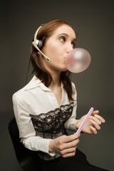 Female Disinterested With Work