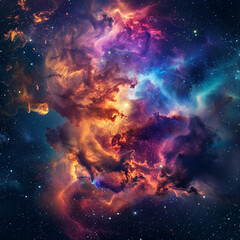 Exploring the Colorful Cosmos Delving into Space -Galaxies - Clouds and Nebulas