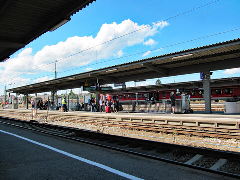 European train station, Freilassing, Germany