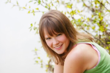 Naklejka premium Portrait Of Young Woman
