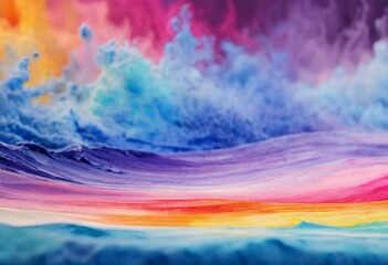 Obraz premium Abstract background with rainbow colors, similar to strokes of oil paint