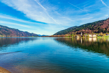 Ossiachersee in the austrian Alps
