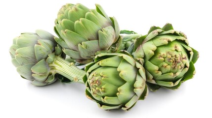 Obraz premium fresh Artichoke isolated on white background