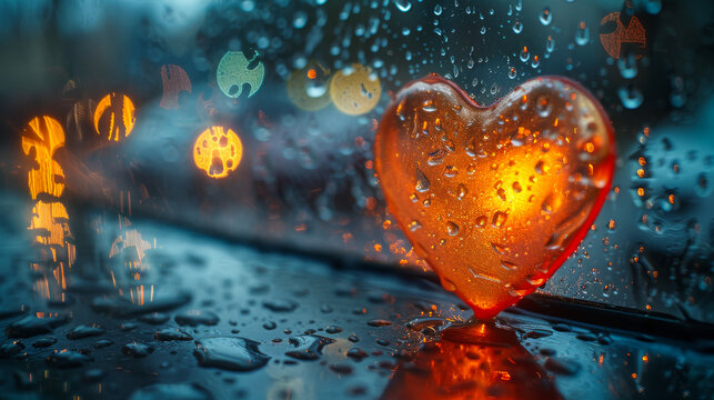 Person Longing with Heartstrings