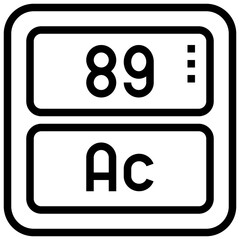 ACTINIUM,periodic table,chemistry,science,element.svg