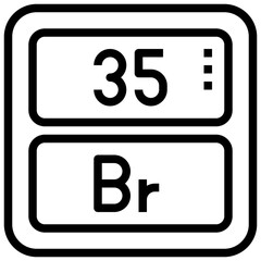 BROMINE,periodic table,chemistry,science,element.svg