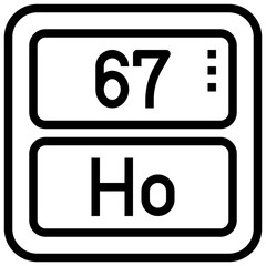 HOLMIUM,periodic table,chemistry,science,element.svg