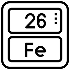 IRON,periodic table,chemistry,science,element.svg