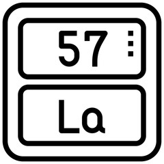 LATHANUM,periodic table,chemistry,science,element.svg