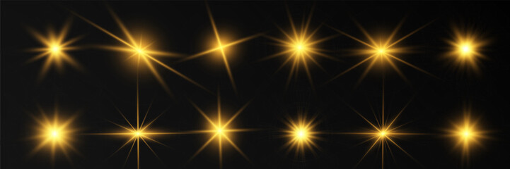 	
Spark of light.The star flashes brightly.Set of glowing effects.	
