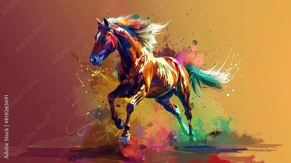 Poster the photo displays a stunning array of colors and intricate details in a photorealistic manner.