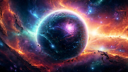 Obraz premium A breathtaking space nebula galaxy