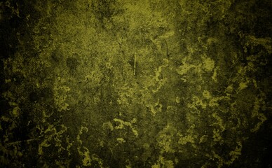 yellow wall theme background, Horror midnight view background of blank spooky vibrant bright mustard yellow grunge spider web or cobweb on halloween theme textured rustic scratched wallpaper