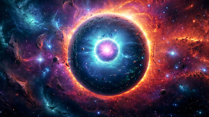 Fototapeta premium A breathtaking space nebula galaxy