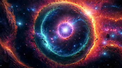 Obraz premium A breathtaking space nebula galaxy