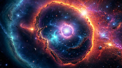 Obraz premium A breathtaking space nebula galaxy