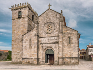 The Mother Church of Caminha, Viana do Castelo district. Gothic church in Caminha, north of Portugal