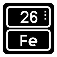 IRON,periodic table,chemistry,science,element.svg