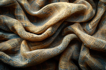 High-Quality Jute Sack Texture Image for Fabric, Textile, and Product Photography
