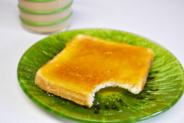 toast with jam for breakfast