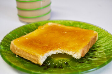 toast with jam for breakfast