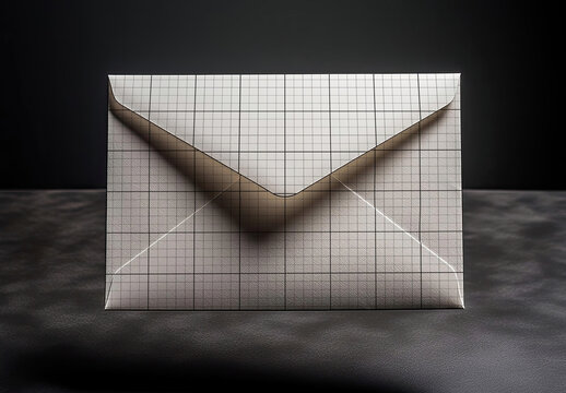 Envelope Floating Elegant Mockup 01 Generative Ai