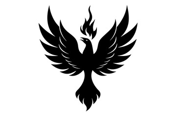  fire fenix vector silhouette illustration