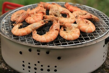 Grilled King prawns