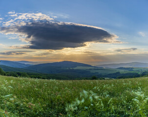 Landscape Kubikuv vrch near Javorník and Nova Lhota,  White Carpathians, Czech Republic