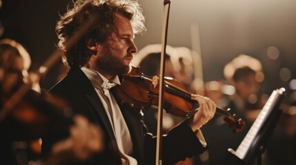Composer Experiencing First Orchestra Performance of His Piece – Capturing the Emotion of...