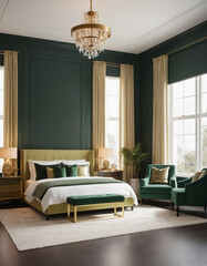 Modern and Elegant Bedroom Interior Design: A Digital Download for Your Home Decor