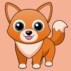 Nice dog icon vector illustration